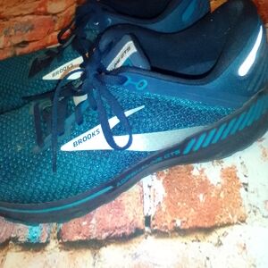 Brooks Adrenaline OTS Men's 10.5 Navy And Teal Sneakers